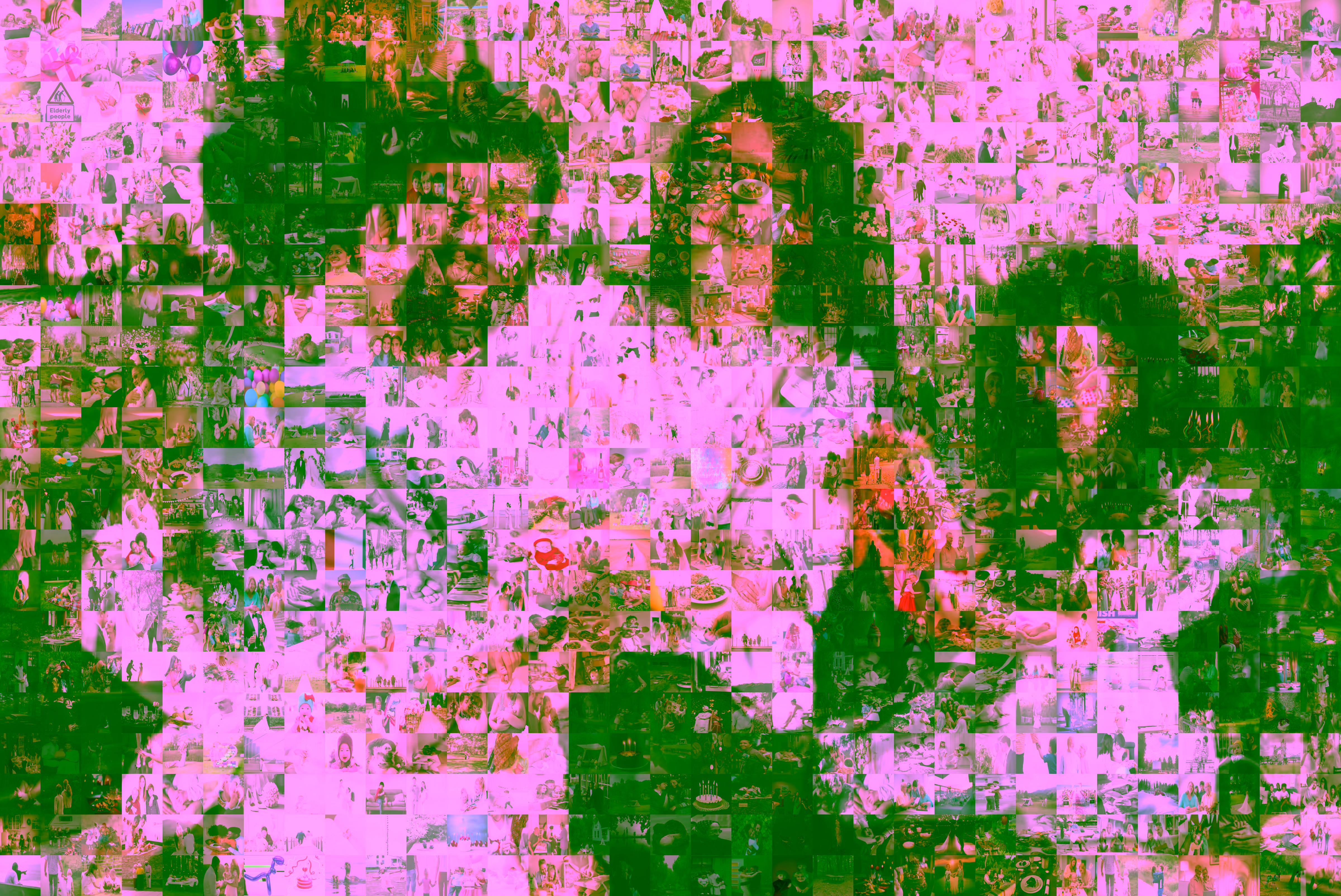 Generated photo mosaic